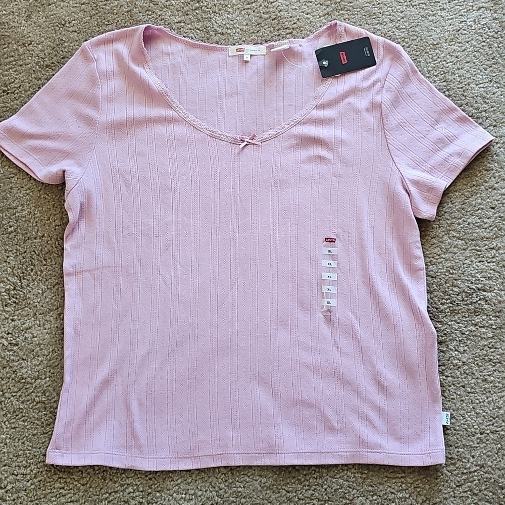 Levi's Women's XL Pointelle Top Lilac
